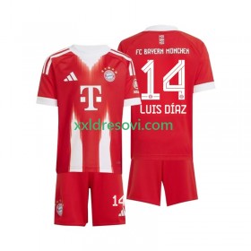 Bayern München Luis Diaz 14 Domaći Dječji Nogometni Dres 2025-2026